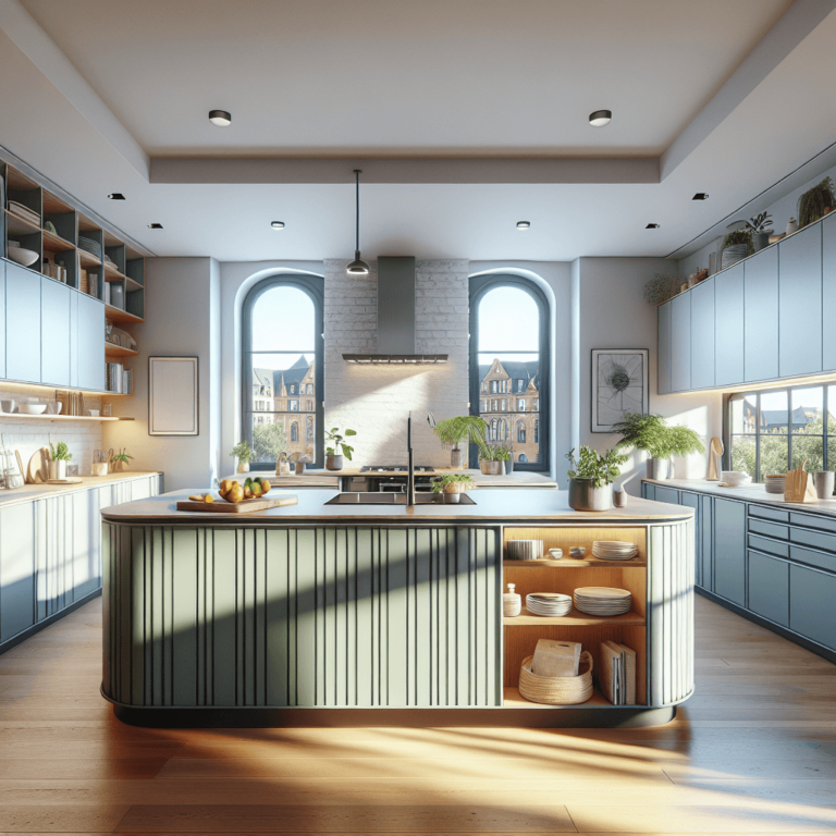 schwarze Küche in U-Form-Bremen