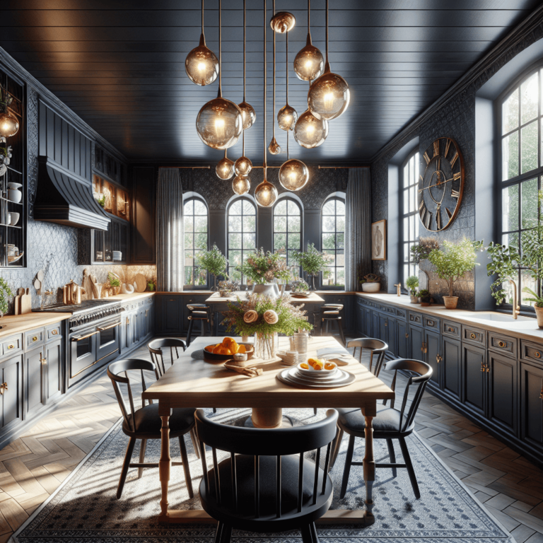 schwarze Landhausküche-Bremen