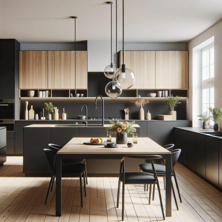 schwarze Minimalismus Küche-Bremen