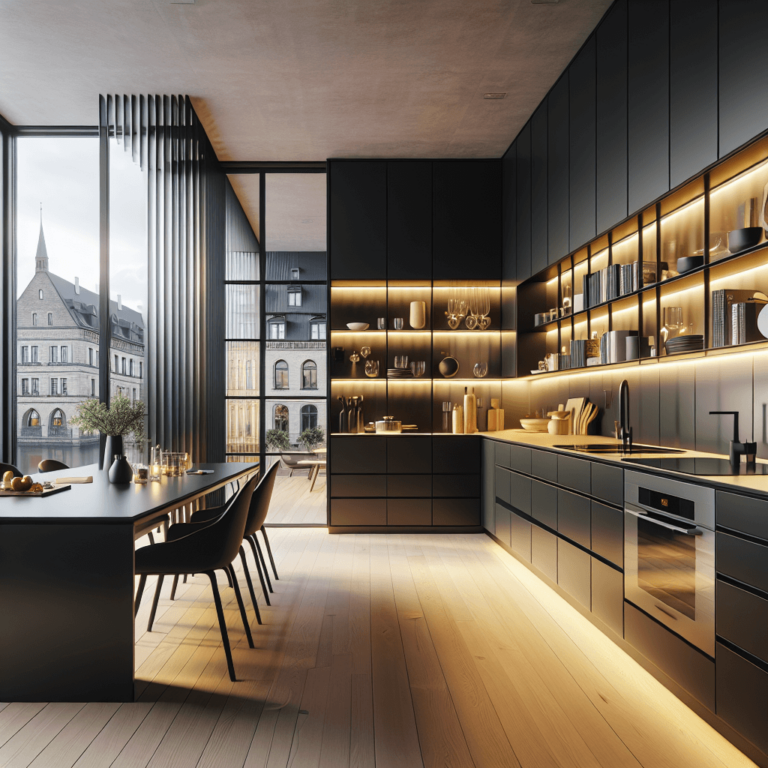 schwarze Modulare Küche-Bremen