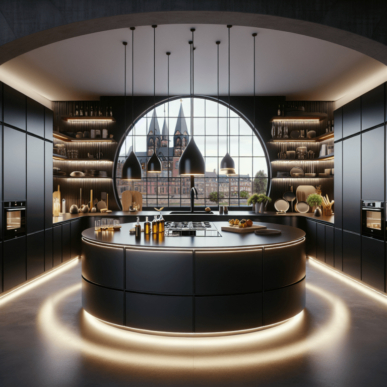 schwarze Rondell Küche-Bremen