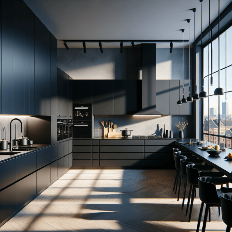 schwarze Singleküche-Bremen