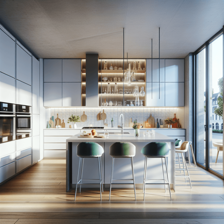 weiße Barrierefreie Küche-Bremen