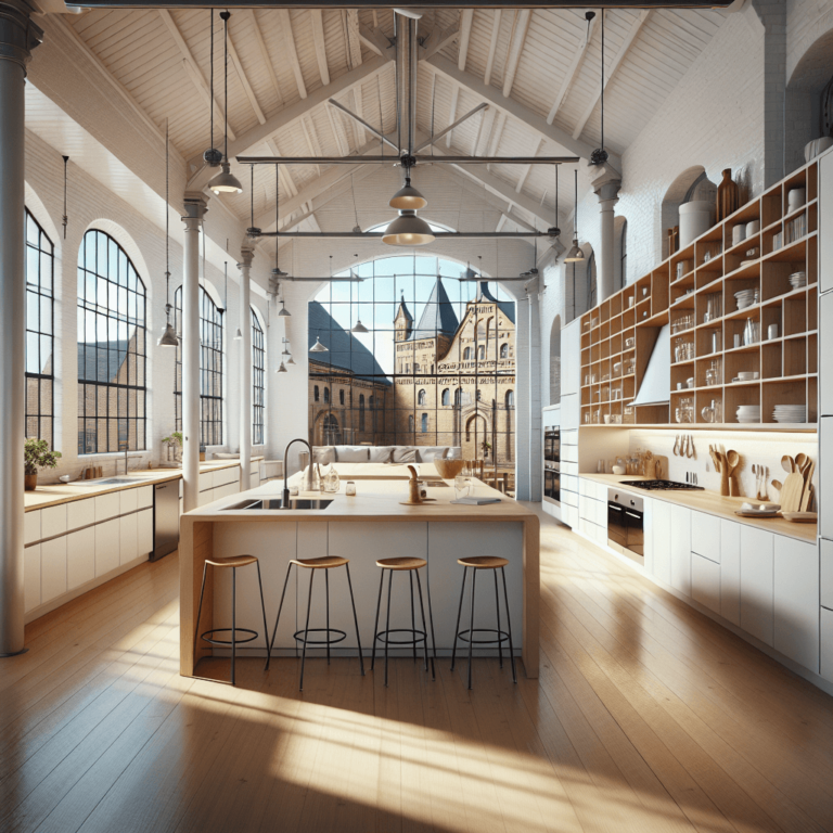 weiße Industrial Style Küche-Bremen