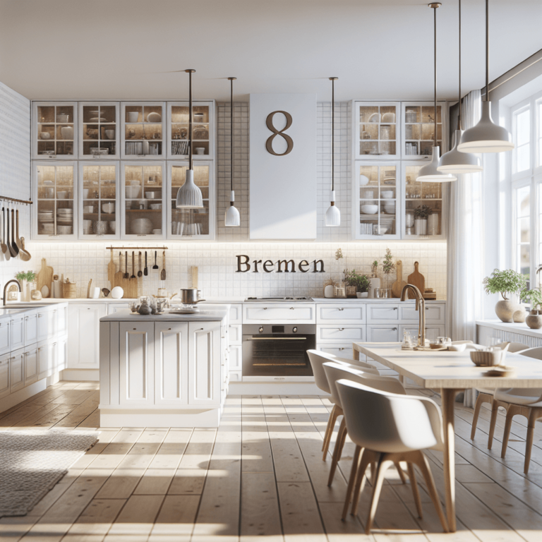 weiße Küche im asiatischen Stil-Bremen