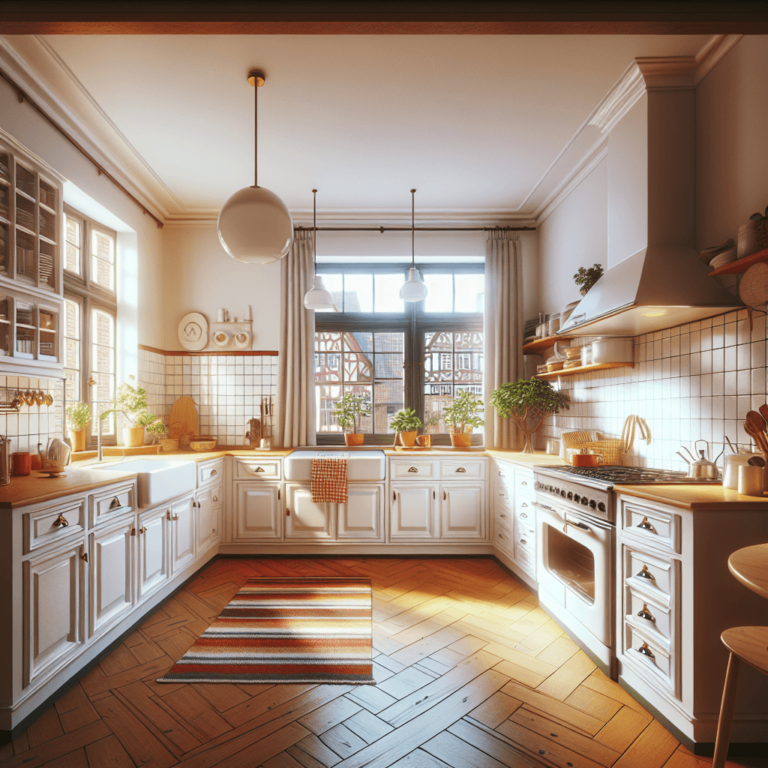 weiße Retro Küche-Bremen