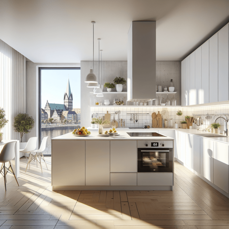 weiße Singleküche-Bremen